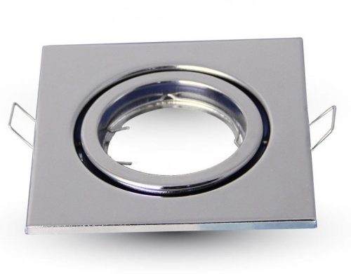 Beépíthető olcsó négyzet alakú spot lámpatest króm