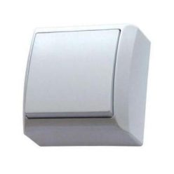 Mini falon kívüli egypólusú kapcsoló(101) fehér