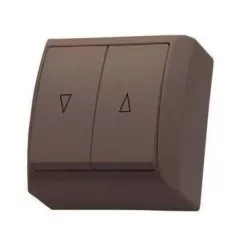 Mini falon kívüli redőnynyomó barna