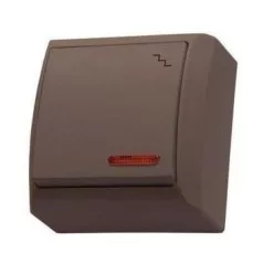   Mini falon kívüli alternatív kapcsoló(106) jelzőfényes barna