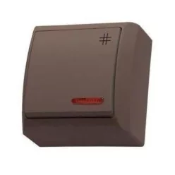   Mini falon kívüli keresztkapcsoló(107) jelzőfényes barna