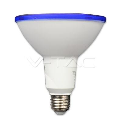 LED lámpa E27 (15W/30°) PAR38 - kék (IP65)