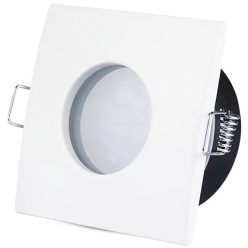   Négyzet alakú spot lámpatest (361), fix, fehér, fürdőszobai