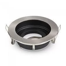 Deep- mélyített beépíthető spot lámpatest kör szálcsiszolt króm