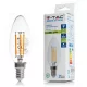 LED lámpa E14 (4W/300°) Gyertya, hideg fehér