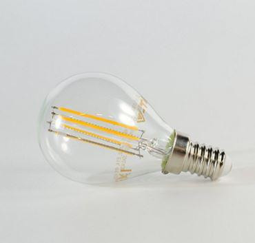 Led lámpa gömb 4W COG E-14 természetes fehér (ledszálas gömb)