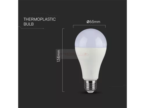 LED lámpa E27 (17W/200°) Körte, természetes fehér