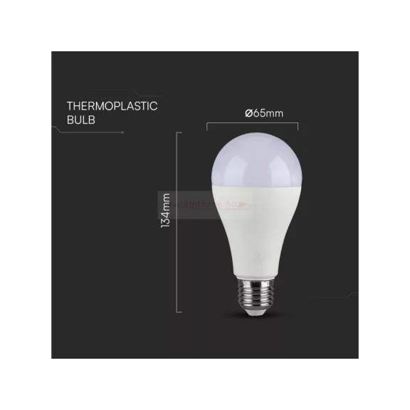 LED lámpa E27 (17W/200°) Körte, természetes fehér