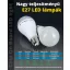 LED lámpa E27 (17W/200°) Körte, hideg  fehér