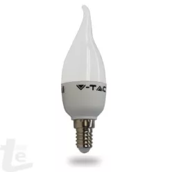 Led gyertya láng 4W E-14 meleg fehér