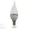 Led gyertya láng 4W E-14 meleg fehér
