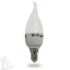 Led gyertya láng 4W E-14 meleg fehér