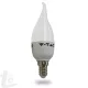 Led gyertya láng 4W E-14 meleg fehér