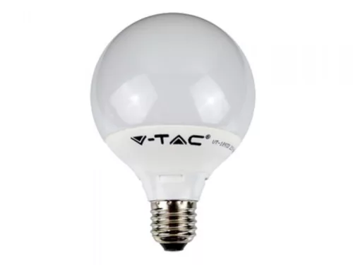 LED Gömb lámpa E27 Hideg  fehér, 10 Watt/200°