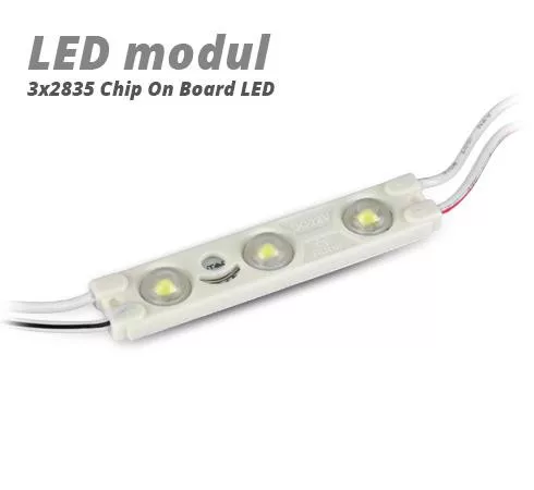 LED modul 1 Watt 3x2835 SMD LED piros