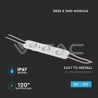 LED modul 1W (2835x3/120°/IP67) - Kék