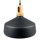 - Cone vintage csillár L (E27) - fekete színű ernyő