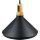 - Cone vintage csillár M (E27) - fekete színű ernyő