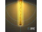 E27 LED izzó Vintage filament (7W/300°) T30 - Rúd extra meleg fehér