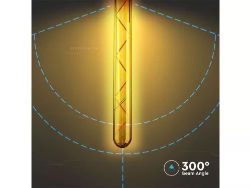 E27 LED izzó Vintage filament (7W/300°) T30 - Rúd extra meleg fehér