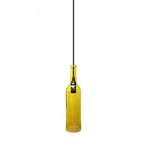 - Palack üveg csillár (E14) - sárga színű bura