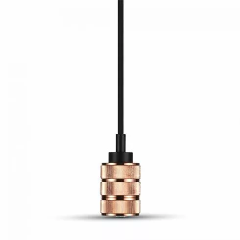 3782 Rosegold csillár (E27) fekete vezetékkel