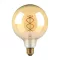 E27 LED izzó Vintage filament (4.8W/300°) G125 Spirál - extra meleg fehér