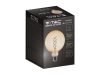 E27 LED izzó Vintage filament (4.8W/300°) G125 Spirál - extra meleg fehér