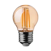 E27 LED izzó filament 4W Kisgömb - extra meleg fehér
