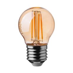 E27 LED izzó filament 4W Kisgömb - extra meleg fehér