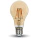 LED lámpa vintage E27 filament 8Watt/300° körte, extra meleg fehér