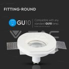 Gipsz spot lámpatest, gipszkarton síkba építhető (R-2)