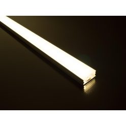   Alumínium profil eloxált led szalaghoz, surface 3, opál búrával