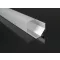 Alumínium profil LED szalaghoz 016S, opál