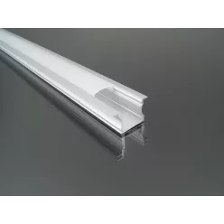 Alumínium profil Led szalaghoz Recessed-2, opál búrával
