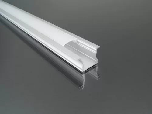Alumínium profil Led szalaghoz Recessed-2, opál búrával