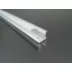 Alumínium profil Led szalaghoz Recessed-2, opál búrával