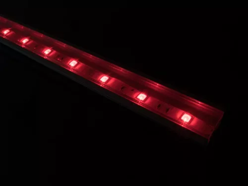 Alumínium profil Led szalaghoz Recessed-3, átlátszó búrával