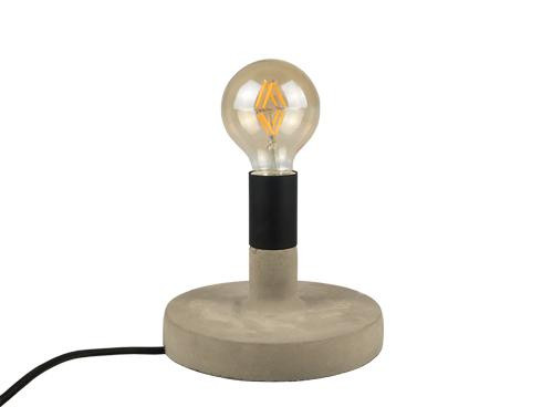 Cemento beton talpas asztali lámpa (E27) szürke