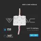 LED modul 1.44W (2835x4/160°/IP68) - Kék