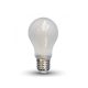 LED lámpa Loft filament E27 Meleg fehér,  (6W/300°) Körte