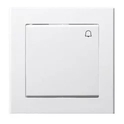 Sonata nyomókapcsoló csengőjellel Fehér