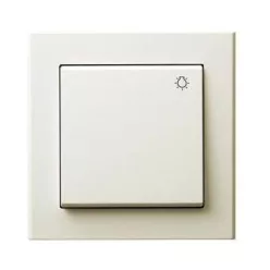 Sonata nyomókapcsoló lámpajellel Elefántcsont