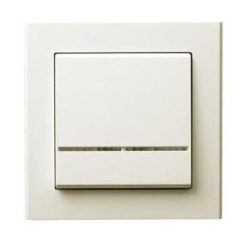   Sonata egypólusú nyomókapcsoló jelzőfényes Elefántcsont