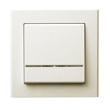 Sonata egypólusú nyomókapcsoló jelzőfényes Elefántcsont