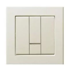 Sonata hármas kapcsoló jelzőfényes Elefántcsont