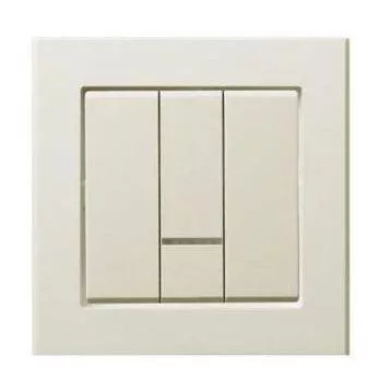 Sonata hármas kapcsoló jelzőfényes Elefántcsont