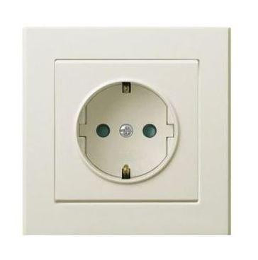 Sonata földelt dugalj gyermekvédelemmel Elefántcsont