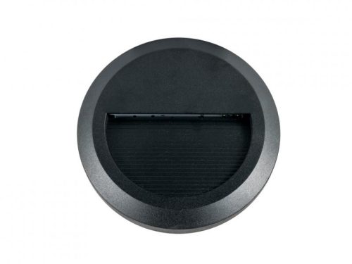 Lépcsővilágító StepLight-R LED lámpa 2W - kör - fekete - természetes fehér