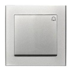 Sonata nyomókapcsoló csengőjellel Ezüst